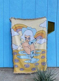 Valfré Back In Stock Baby Blues Woven Blanket