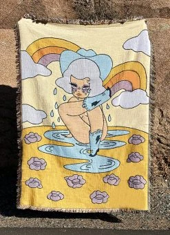 Valfré Back In Stock Baby Blues Woven Blanket