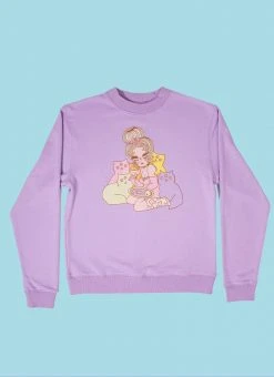 Valfré Cat Lady Crew Neck Sweatshirt New