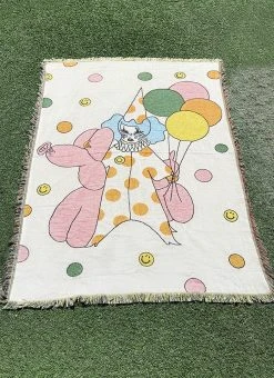Valfré Back In Stock Down To Clown Woven Blanket