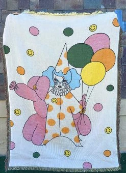 Valfré Back In Stock Down To Clown Woven Blanket